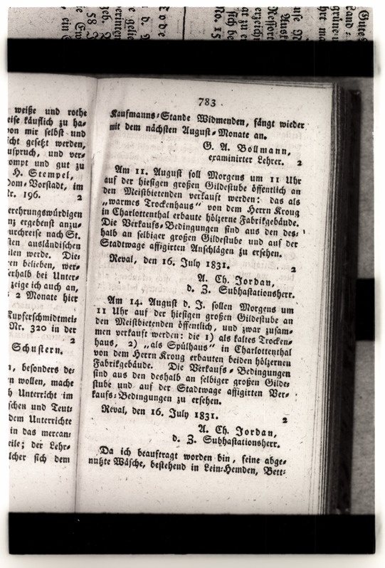 Revalische Wöchentliche Nachrichten nr. 29, 1831. a