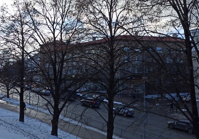 Construction of new residential buildings on Riga Highway. rephoto