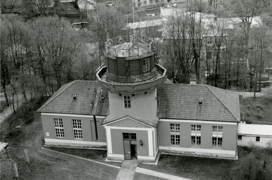 Tähetorn Toomemäel, aerofoto. Arhitekt Johann Wilhelm Krause