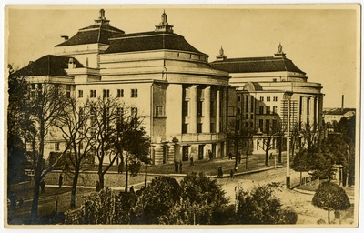 Estonia teater, vaade hoonele. Arhitektid Armas Lindgren ja Wivi Lönn  duplicate photo