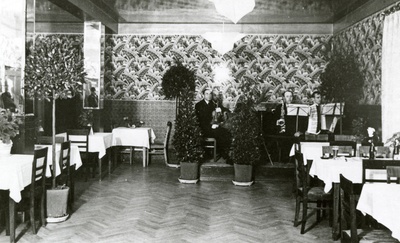Restorani Maxim interjöörivaade (hävinud), interjöörivaade, taga orkester  duplicate photo