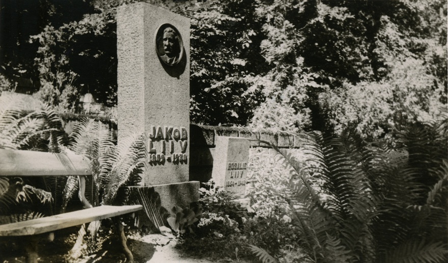 Jakob Liivi hauamonument, vaade