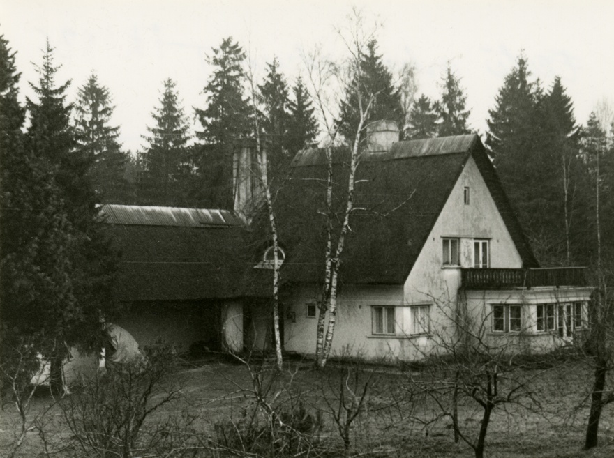 Erika Nõva eramu Tähetorni tn 6, Tallinn, vaade lõuna poolt. Arhitekt Erika Nõva