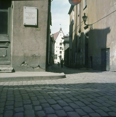 Tallinn. V. Thick narrow street.  similar photo