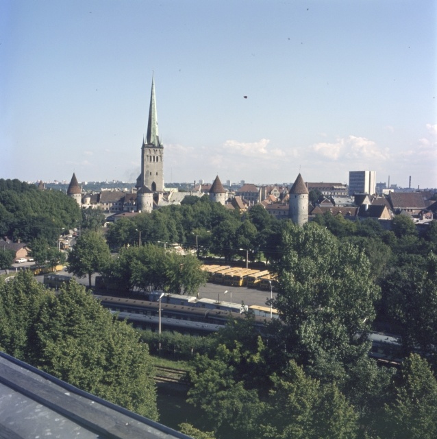 View of Tallinn. Old Town on a bird flight.