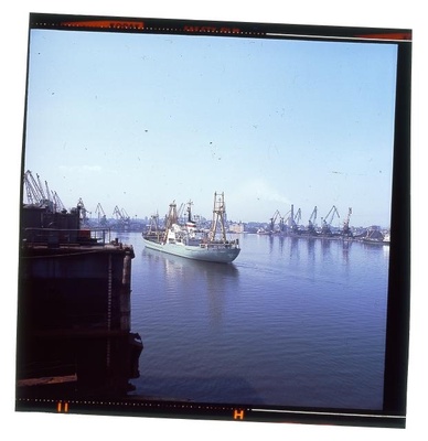 Merchant port. Many ships in the port.  similar photo
