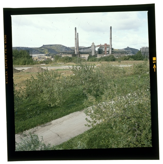 Combination of burning stone.