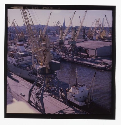 Merchant port. Many ships in the port.  similar photo