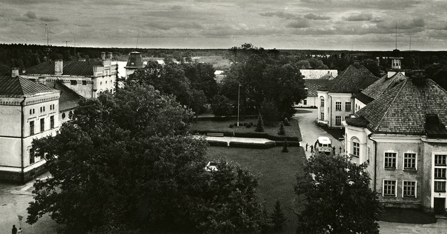 Porkuni vaade, panoraamvaade mõisa ja kooliga