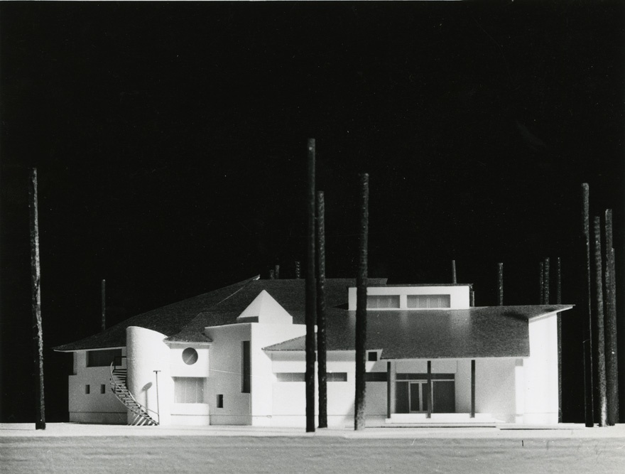 Alavere kultuurikeskus, foto maketist. Arhitekt Ain Padrik