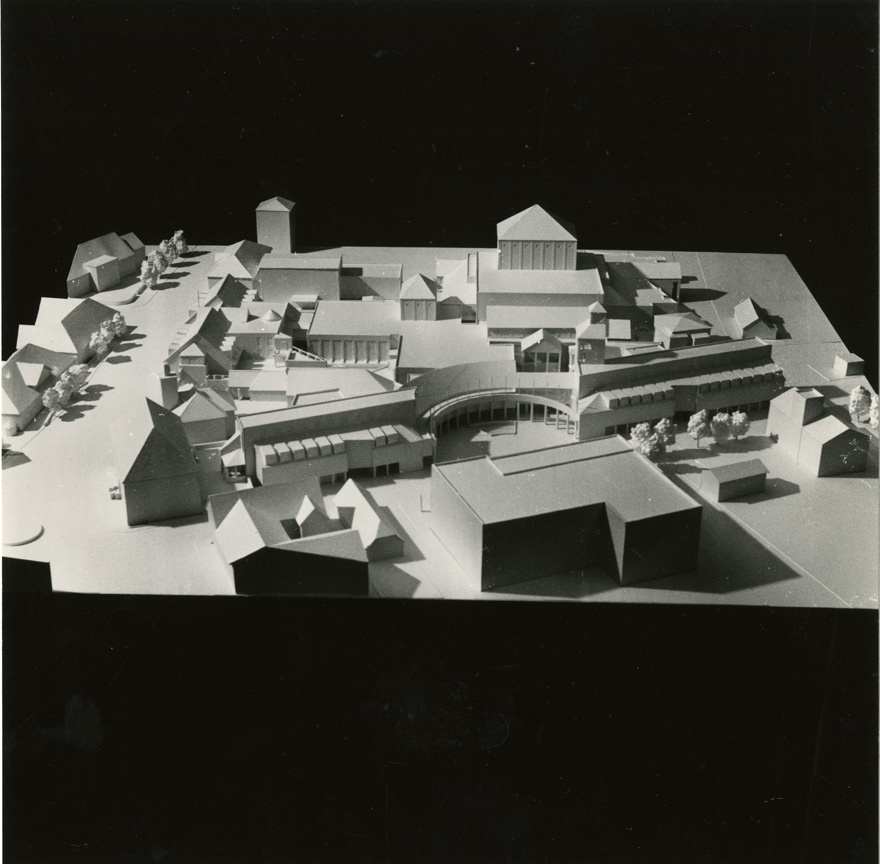 Kuressaare keskus, foto maketist. Arhitekt Toomas Rein