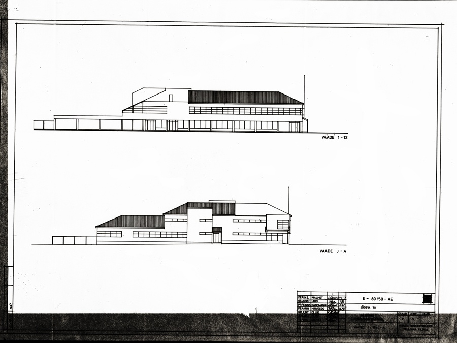 Kauplus-söökla Mustvees, vaated. Arhitekt Jaan Ollik