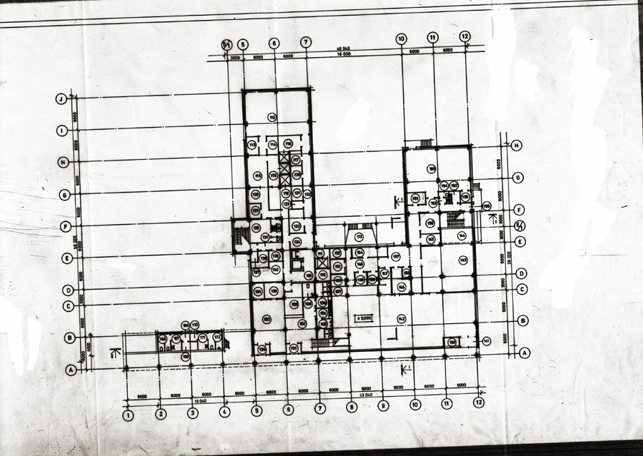 Kauplus-söökla Mustvees, põhiplaan. Arhitekt Jaan Ollik