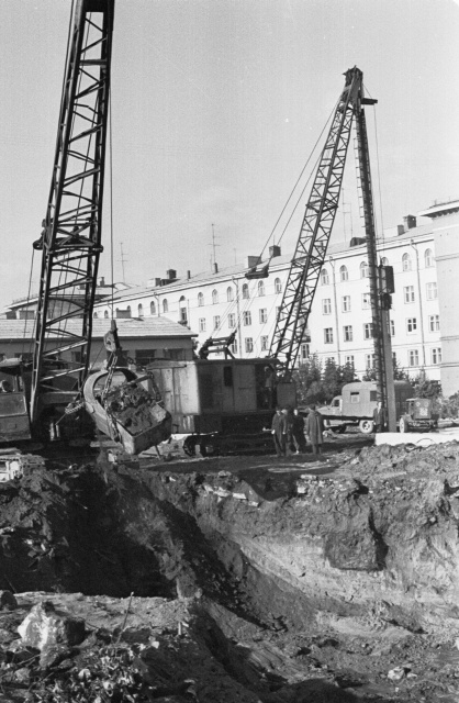 Tallinn. Construction of the Olympic Hotel.