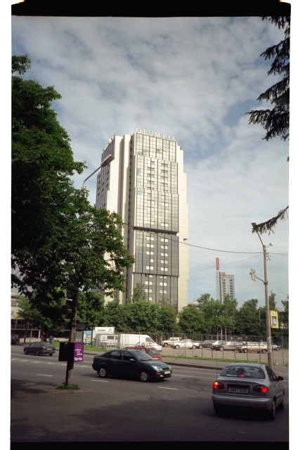 View from Juhkentali Street to the Olympia hotel in Tallinn