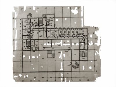 Saaremaa kaubamaja rekonstrueerimise projekt, 4. korruse plaan. Arhitekt Indrek Niitla  duplicate photo