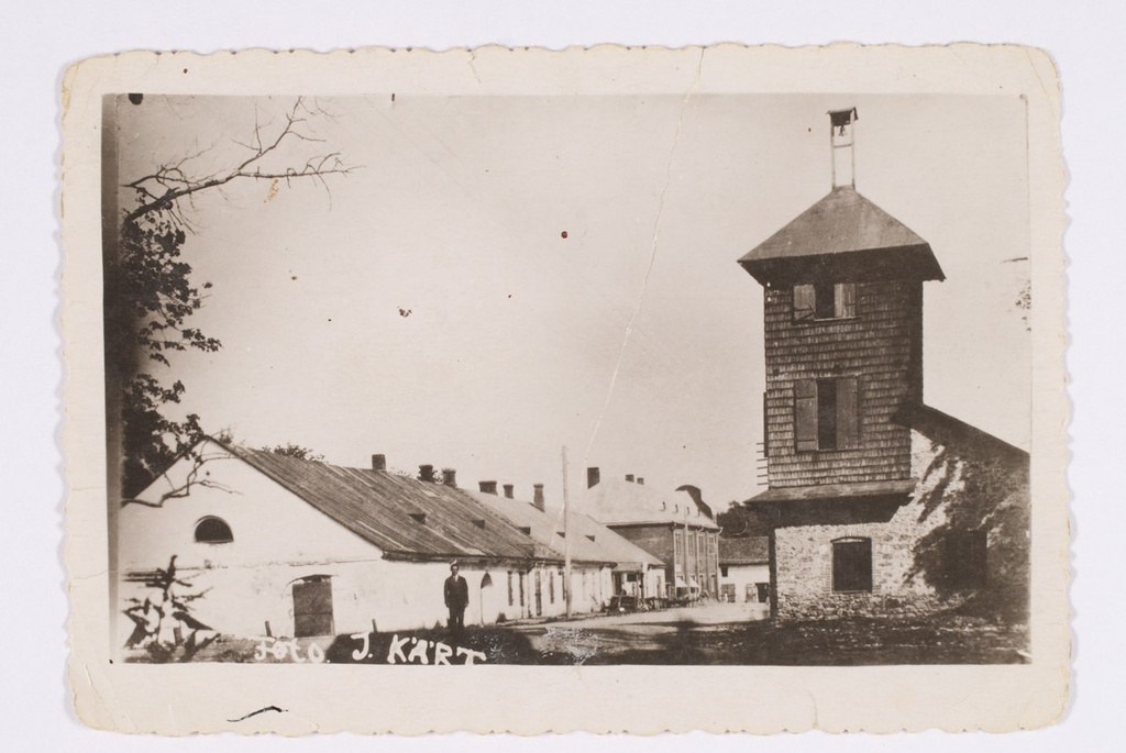 On the left the old-Põltsamaa manor house building. The building of the brickstone - Gagarin's house.