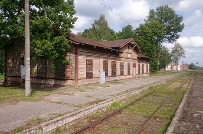 Võru raudteejaam rephoto