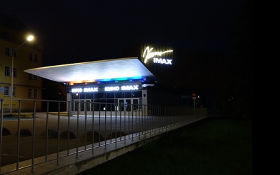 Cinema Kosmos in Tallinn, view of the building. Architect Ilmar Laasi rephoto