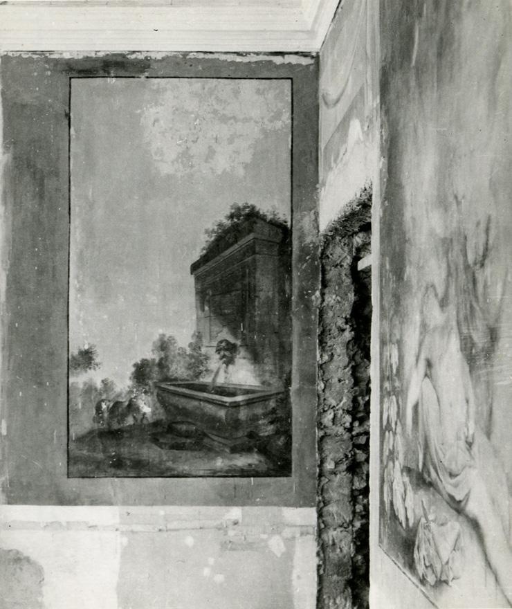 Lohu mõisa grisaille seinamaaling, vaade. Arhitekt G. Chr. Welté