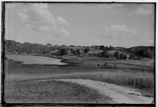 Southern Estonia landscape with lake