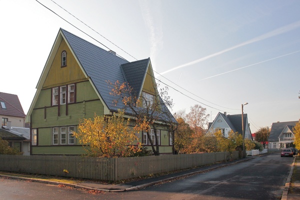 Seedri tänava piirkond Pärnus, vaade hoonestusele