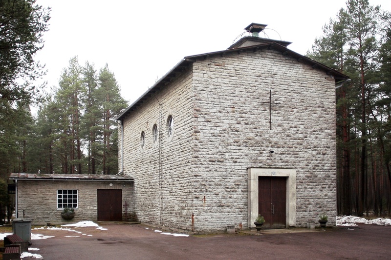 Liiva kalmistu kabel, vaade hoonele. Arhitekt Herbert Johanson