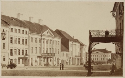 Tartu Raekoja square from the end of the University Street  duplicate photo