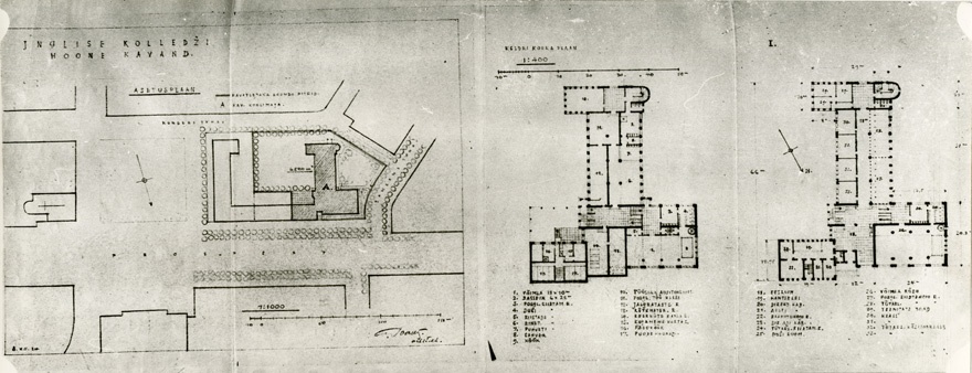 Inglise kolledži hoone kavand, foto projektist. Arhitekt Anton Soans