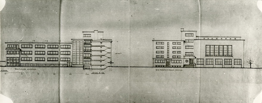 Inglise kolledži hoone kavand, foto projektist. Arhitekt Anton Soans