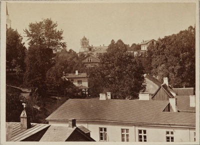 Vallikraavi Street, Rector Oettingen's house at the same time  duplicate photo