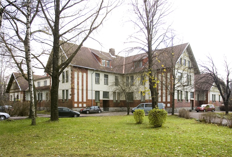 Seewaldi haigla kompleks, vaade hoonele. Arhitekt Jacques Rosenbaum