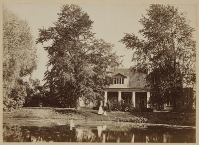 House and Ticket in the Botanical Garden of the University of Tartu  duplicate photo
