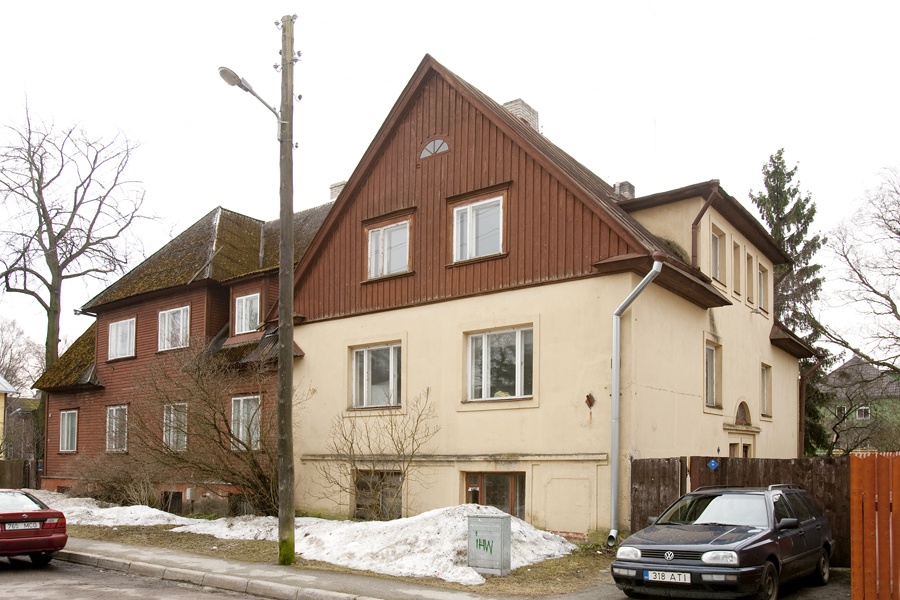 Tallinna üürnikkude seltsi Üürnik kahepereelamu Õle tänaval, vaade hoonele. Arhitekt Karl Tarvas