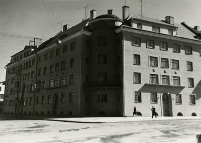 Ehitusühingu Tare elamud Faehlmanni ja Kreutzwaldi tn, vaade. Arhitekt Herbert Johanson  duplicate photo