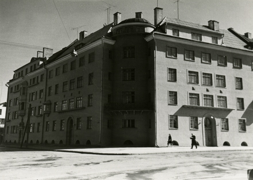 Ehitusühingu Tare elamud Faehlmanni ja Kreutzwaldi tn, vaade. Arhitekt Herbert Johanson