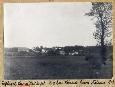 View of Luunja Manor Buildings Complex remotely  duplicate photo