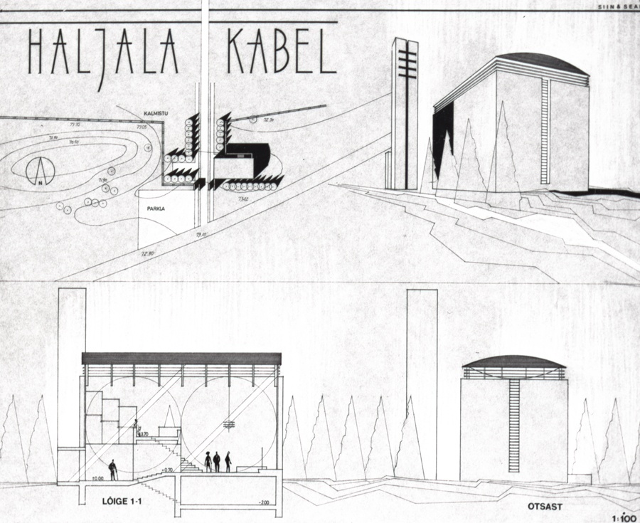 Haljala kabeli võistlustöö. II preemia. Arhitekt Emil Urbel. 1988