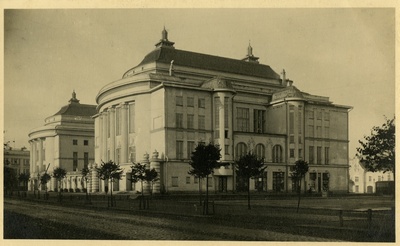 Estonia teater. Vaade hoonele Estonia pst-lt enne sõda  similar photo