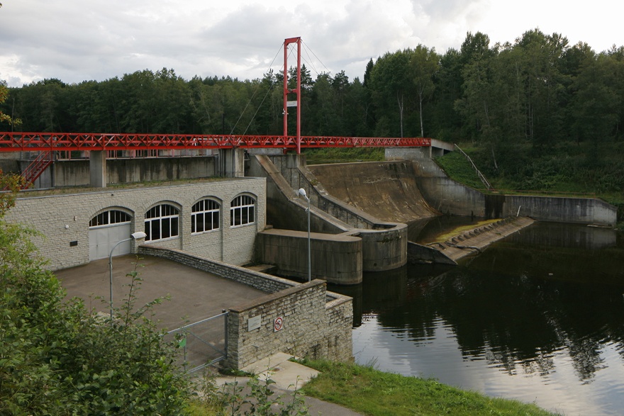 Linnamäe hüdroelektrijaam. Muinaslinna tee, Jõelähtme, Harjumaa.