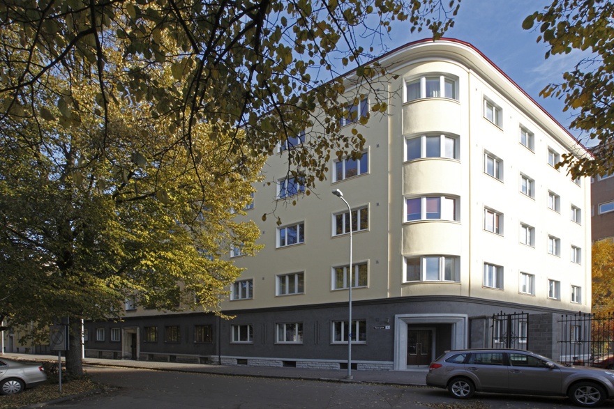 Kooperatiivelamud: Teedeministeeriumi ametnike Ühiskodu ja kohtunike Asum, Raua põik 3 ja 5, Tallinn. Arhitekt Roman Koolmar