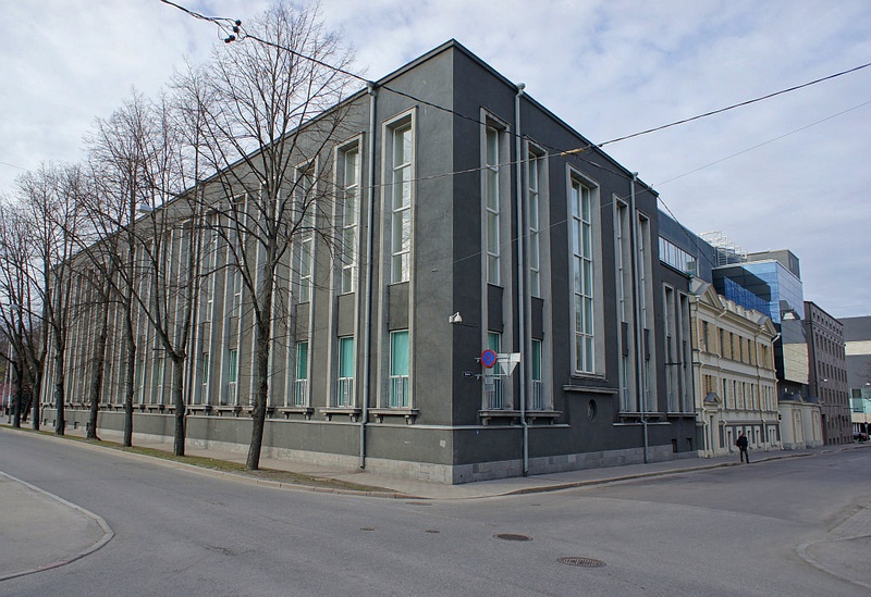 Eesti Panga hoone. Vaade Sakala tänavalt rephoto