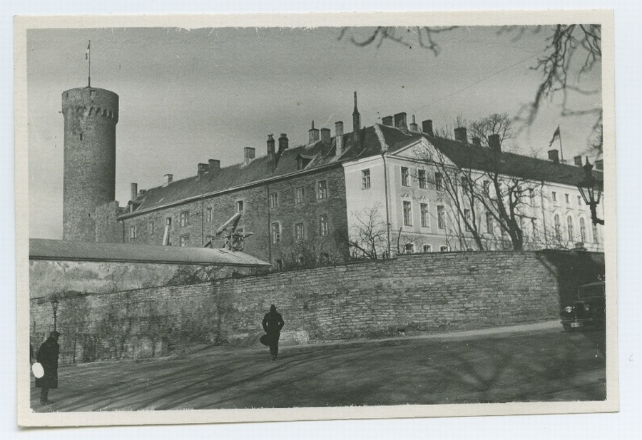 Tallinn, Toompea Castle and Pikk Hermann, view from Kaarli Street.