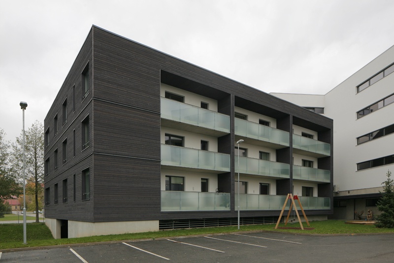 Korterelamu Raatuse 68 Tartus. Hoovivaated. Arhitekt Andres Siim (Arhitektuuristuudio Siim & Kreis)