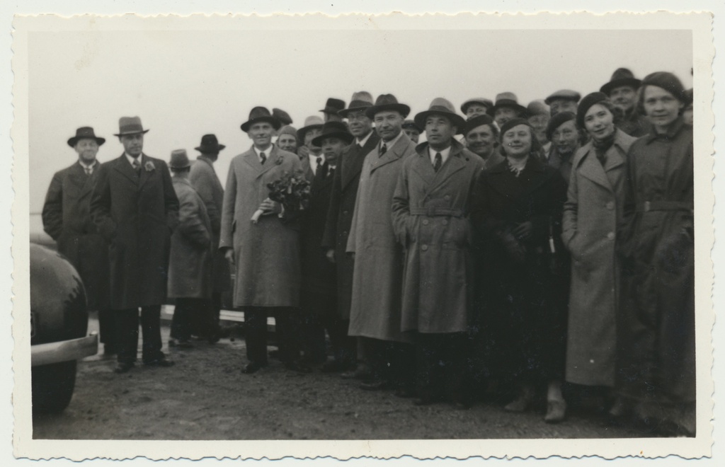 foto, Viljandi maavanem Heinrich Lauri lahkumine 1937