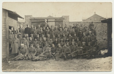 grupifoto, 1. ratsaväepolgu 1. eskadron 1918  duplicate photo