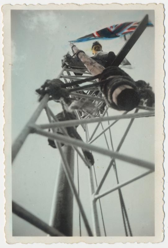 foto, Türi, Arnold Vomm raadiomasti otsas u 1940