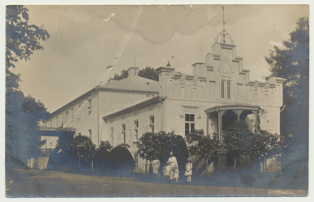 foto, Karksi khk, Polli mõisa peahoone u 1915