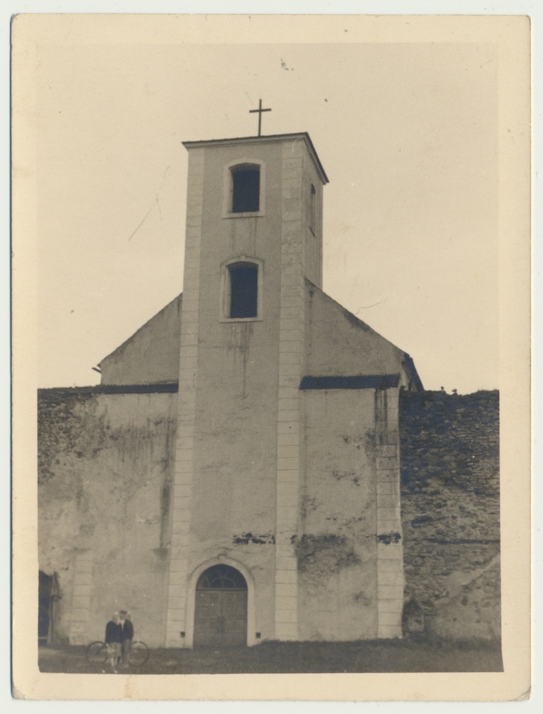 foto, Põltsamaa kirik, ajutine torn u 1950