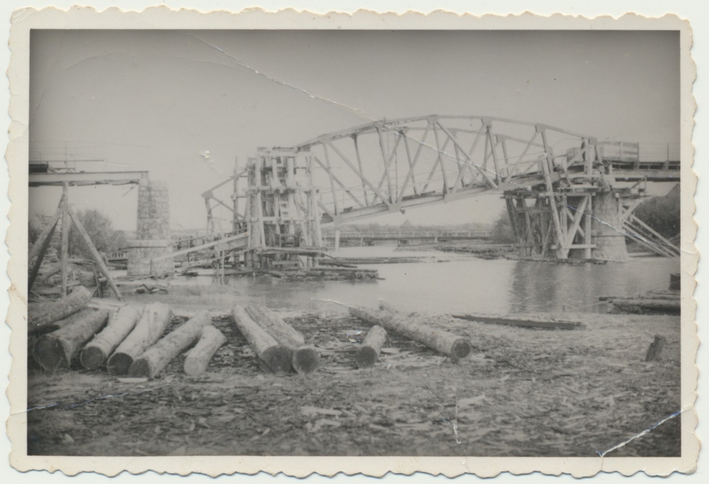 foto, Rannu-Jõesuu sild 1942-1943